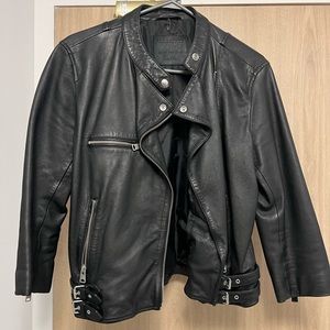 All Saints leather biker jacket